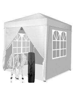 Carpa Plegable Instantánea LBLWJD 2x2m Blanca con Paredes