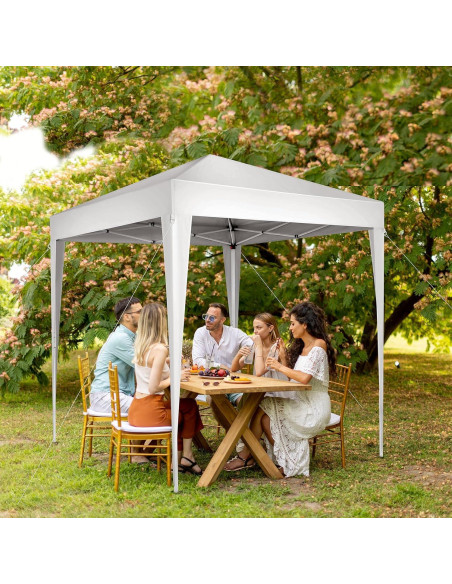 Carpa Plegable Instantánea LBLWJD 2x2m Blanca con Paredes