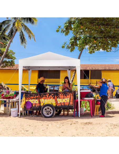 Carpa Plegable Instantánea LBLWJD 2x2m Blanca con Paredes