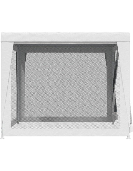 Carpa de Fiesta ANYCHOLE 2.5m x 2.5m Blanca con Paredes de Malla