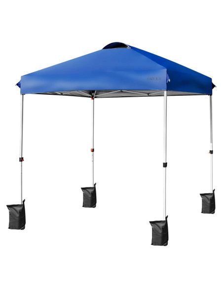 Carpa Plegable Tangkula 2x2m Ajustable Azul Impermeable