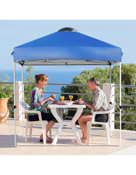 Carpa Plegable Tangkula 2x2m Ajustable Azul Impermeable