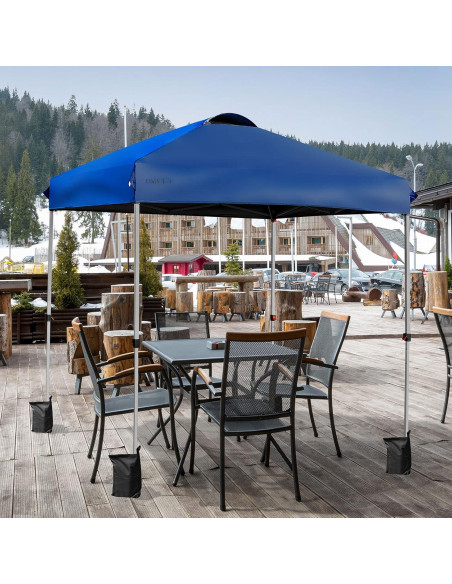 Carpa Plegable Tangkula 2x2m Ajustable Azul Impermeable