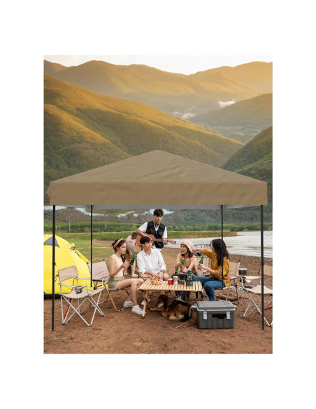 Carpa Instantánea Portátil GOCAPTAIN 3x3m con Paredes Laterales