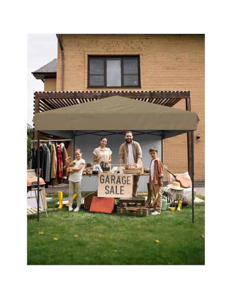 Carpa Instantánea Portátil GOCAPTAIN 3x3m con Paredes Laterales