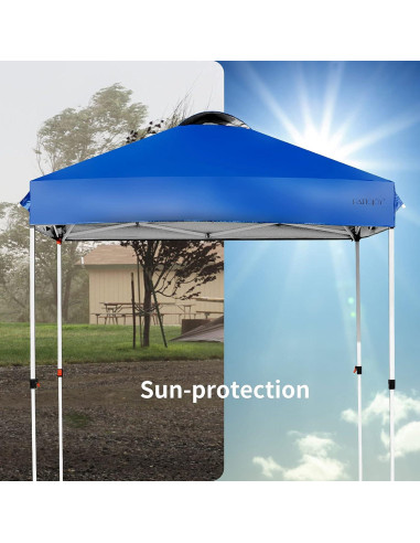 Carpa Plegable Tangkula 2x2m Ajustable Azul Impermeable