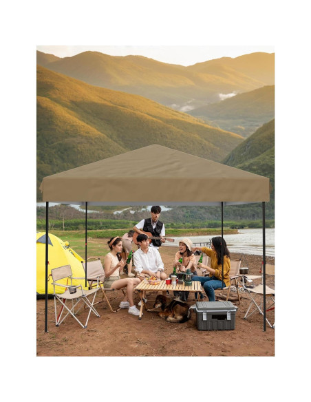 Carpa Instantánea Portátil GOCAPTAIN 3x3m con Paredes Laterales