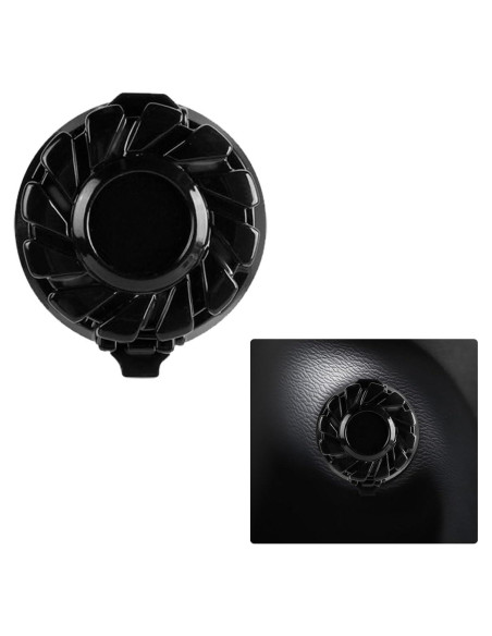 Cubierta de Botón de Inicio DUSCOKE Negro Mate 4.34x3.96cm