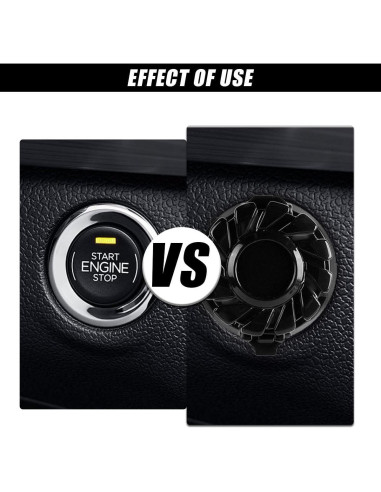 Cubierta de Botón de Inicio DUSCOKE Negro Mate 4.34x3.96cm