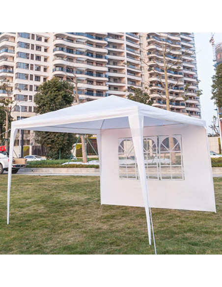 Toldo de Jardín YUSHUREN Blanco 3x3m Impermeable para Eventos