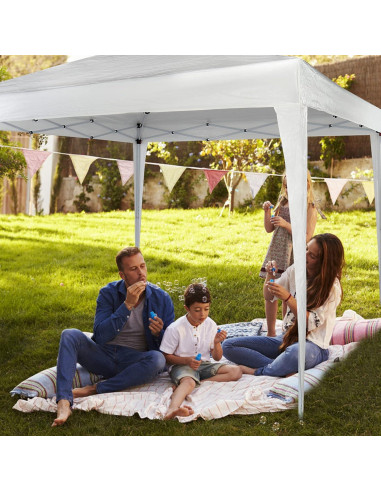 Carpa Plegable 10x10 CIPACHO Impermeable para Eventos Blancos