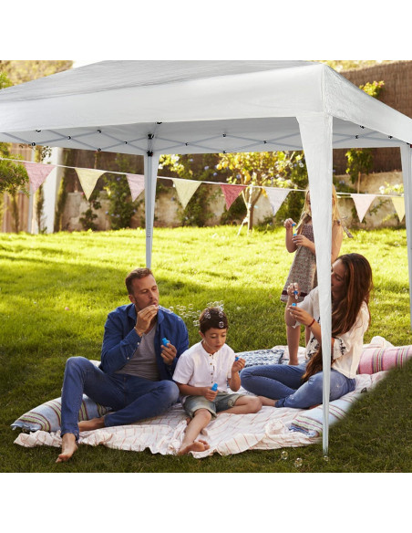 Carpa Plegable 10x10 CIPACHO Impermeable para Eventos Blancos