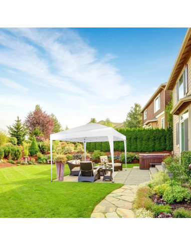 Carpa Plegable 10x10 CIPACHO Impermeable para Eventos Blancos