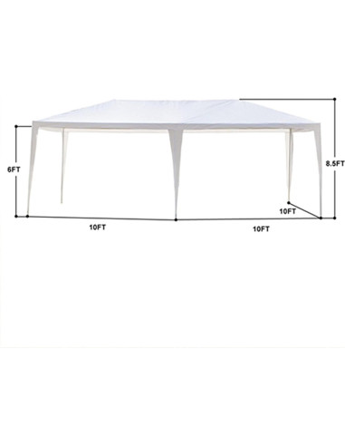 Carpa de Fiesta YUSHUREN 600x300cm Impermeable 4 Lados