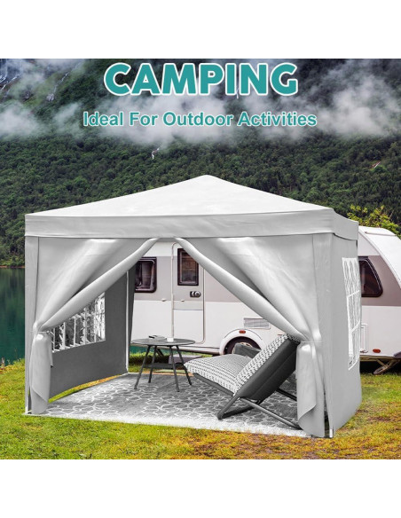 Carpa Plegable 3x3m SeeTruth con 4 Paredes Removibles UPF 50+