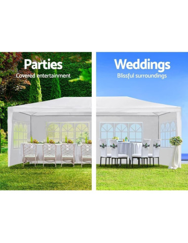 Carpa de Fiesta CuisinSmart 3.05m x 6.1m Impermeable 6 Paredes