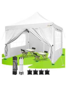 Carpa Plegable HOTEEL 10x10m Impermeable con Paredes Removibles