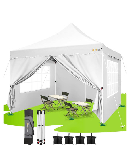 Carpa Plegable HOTEEL 10x10m Impermeable con Paredes Removibles