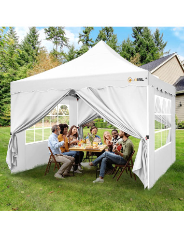 Carpa Plegable HOTEEL 10x10m Impermeable con Paredes Removibles