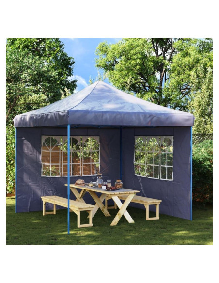 Pared lateral de carpa de fiesta MOBCANT 2 piezas azul 299.7x195cm