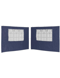 Pared lateral de carpa de fiesta MOBCANT 2 piezas azul 299.7x195cm 2