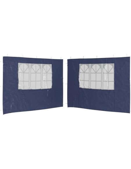 Pared lateral de carpa de fiesta MOBCANT 2 piezas azul 299.7x195cm