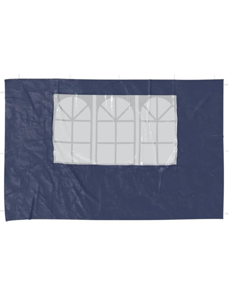 Pared lateral de carpa de fiesta MOBCANT 2 piezas azul 299.7x195cm