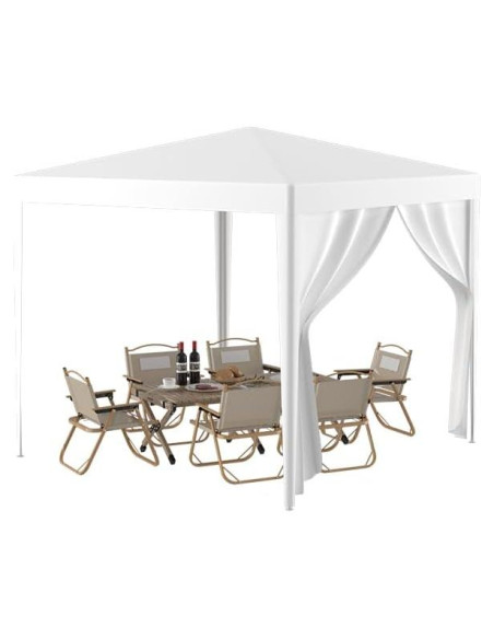 Carpa para Fiestas KUIKUI 10x10m con 4 Paredes Laterales