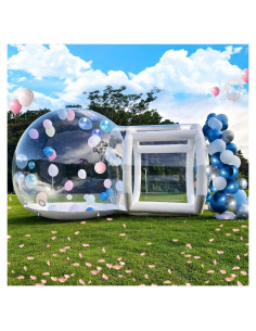 Casa Burbuja Inflable 3.05m Jinrrenyi con Ventilador y Túnel