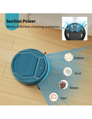 Aspiradora Robot OKP K2P, WiFi, Carga Automática, 2500PA