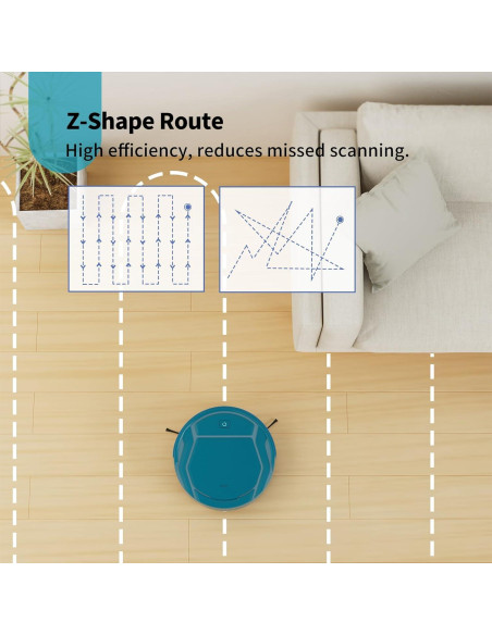 Aspiradora Robot OKP K2P, WiFi, Carga Automática, 2500PA