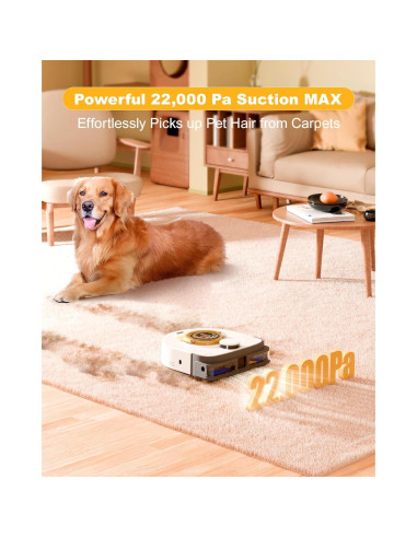 Robot Aspirador Automático UBPet V10 22,000 Pa Succión Alta