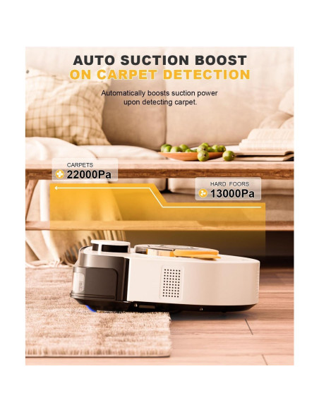 Robot Aspirador Automático UBPet V10 22,000 Pa Succión Alta