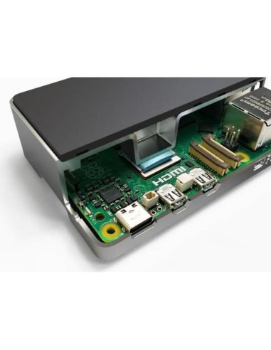 Carcasa Flirc para Raspberry Pi 5 - Aluminio Negro