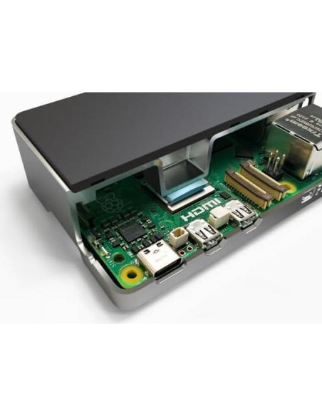 Carcasa Flirc para Raspberry Pi 5 - Aluminio Negro