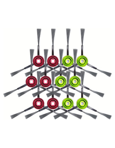 12 Cepillos Laterales Reemplazo Ecovacs Deebot OZMO T8, T9, N8