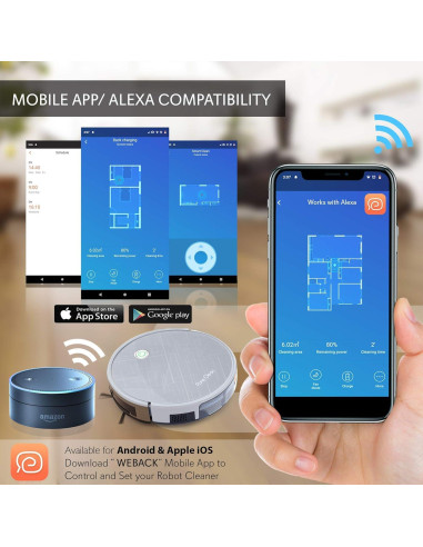 Aspiradora Robot Pure Clean PUCRC660 - Navegación Giroscópica