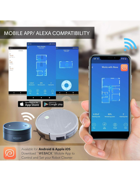 Aspiradora Robot Pure Clean PUCRC660 - Navegación Giroscópica