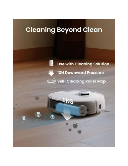 Aspiradora Robot SwitchBot S10 con Autovaciado y Autollenado