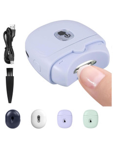 Cortador de Uñas Eléctrico MISNINE Recargable USB Púrpura
