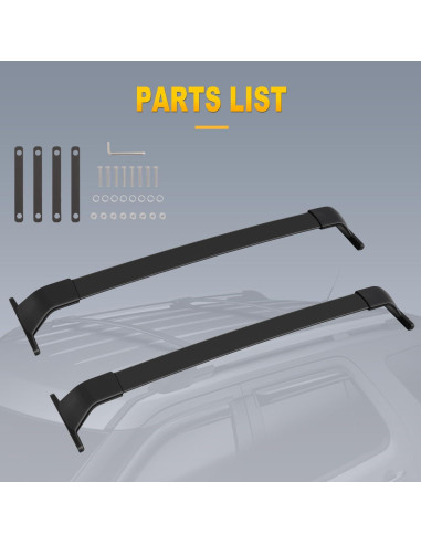 Portaequipajes OCPTY para Nissan Kicks 2017-2021 100 kg