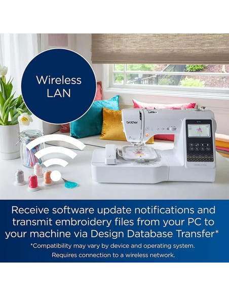 Máquina de Bordado y Costura Brother SE700 4"x4" con Accesorios