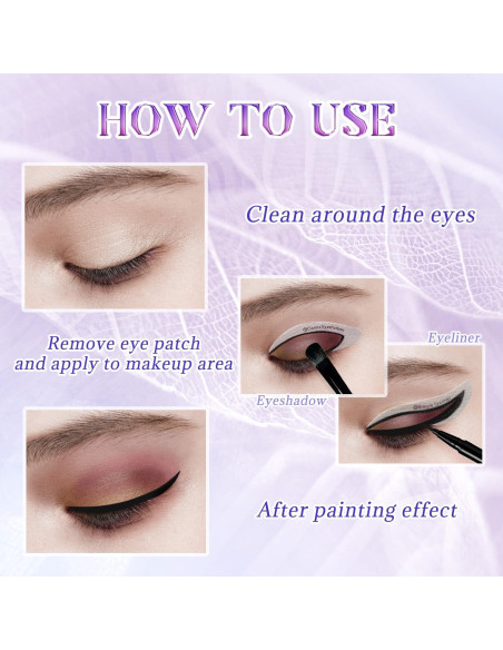 Calcomanías de Delineador de Ojos BOROLA - 12 Pares para Maquillaje