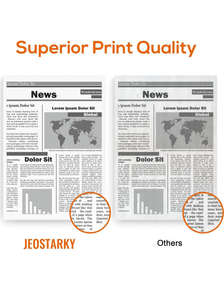 Tóner Compatible TN830XL Jeostarky para Brother - 2 Paquetes