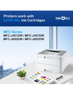 Cartuchos de tinta compatibles INKOKU LC3013XL para Brother 2