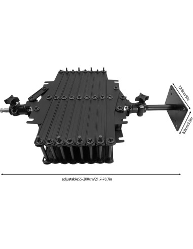 Riel de Techo para Fotografía Ajustable 55-200 cm lxrnqcey