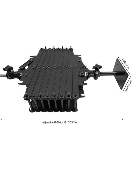 Riel de Techo para Fotografía Ajustable 55-200 cm lxrnqcey