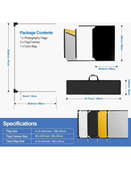 Bandera Reflectora Plegable WELLMAKING 4-en-1 1.22 kg