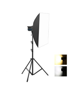 Kit de Iluminación Softbox PULUZ 120W con Trípode y Control Remoto