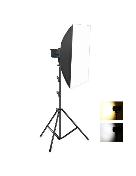 Kit de Iluminación Softbox PULUZ 120W con Trípode y Control Remoto